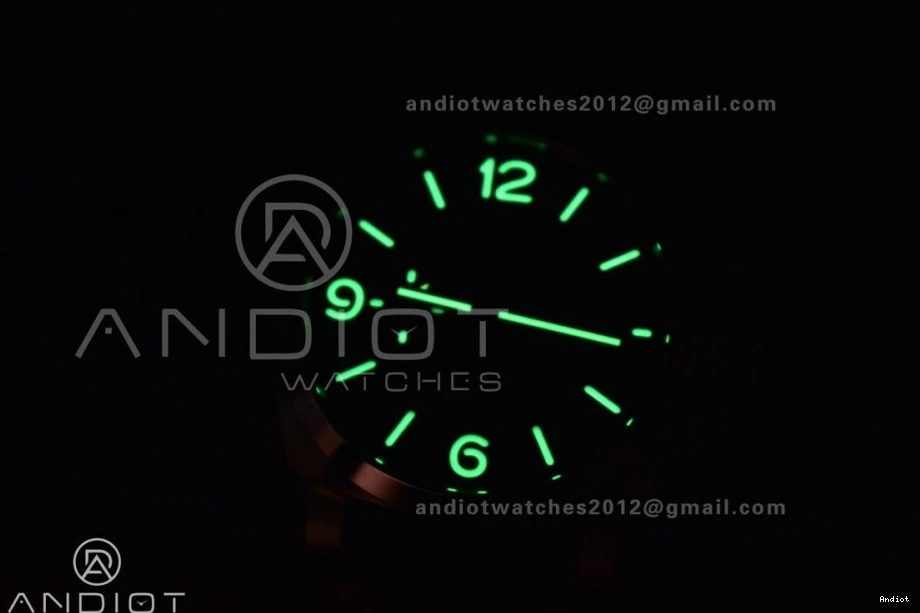  Best Green Leather Brown PAM732 Dial Edition on 1:1 TTF Strap P9010 Dark 0401